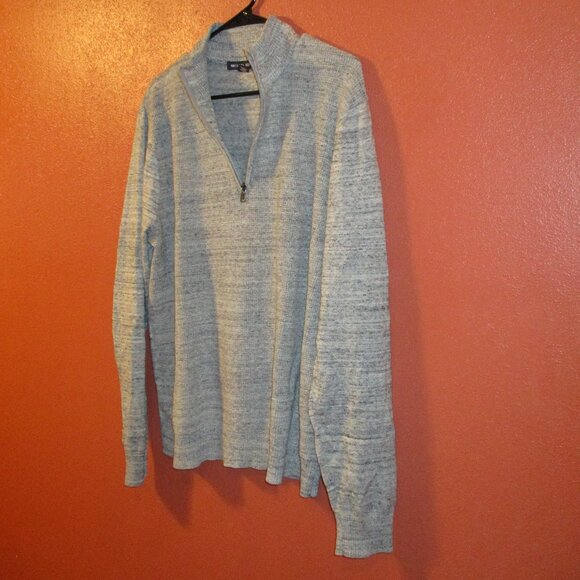 Michael Kors Woman X Large Gray Zip Front Warm Long Sleeve Pullover Sweater - Picture 3 of 7